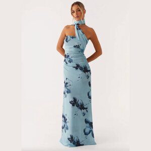 Blue Floral Maxi Dress